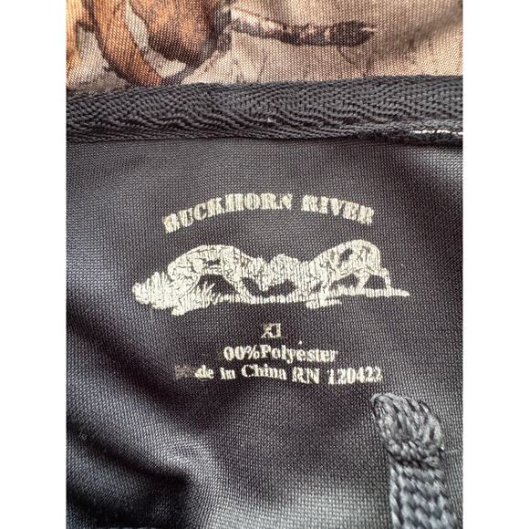 Realtree Signature Buck Logo Performance Hoodie Camo Lined Outdoor Hunting SZ XL - Picture 10 of 10